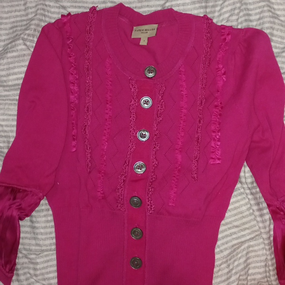 Karen Miller England office dress blouse size 1